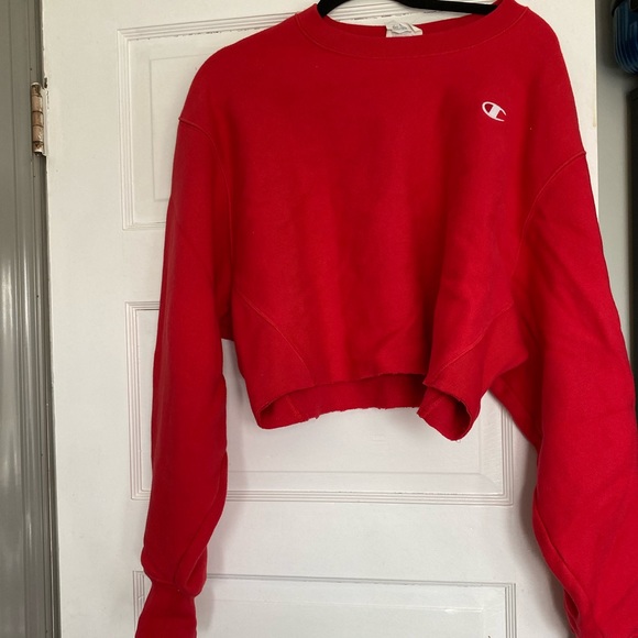 Mint condition champion crop sweat shirt